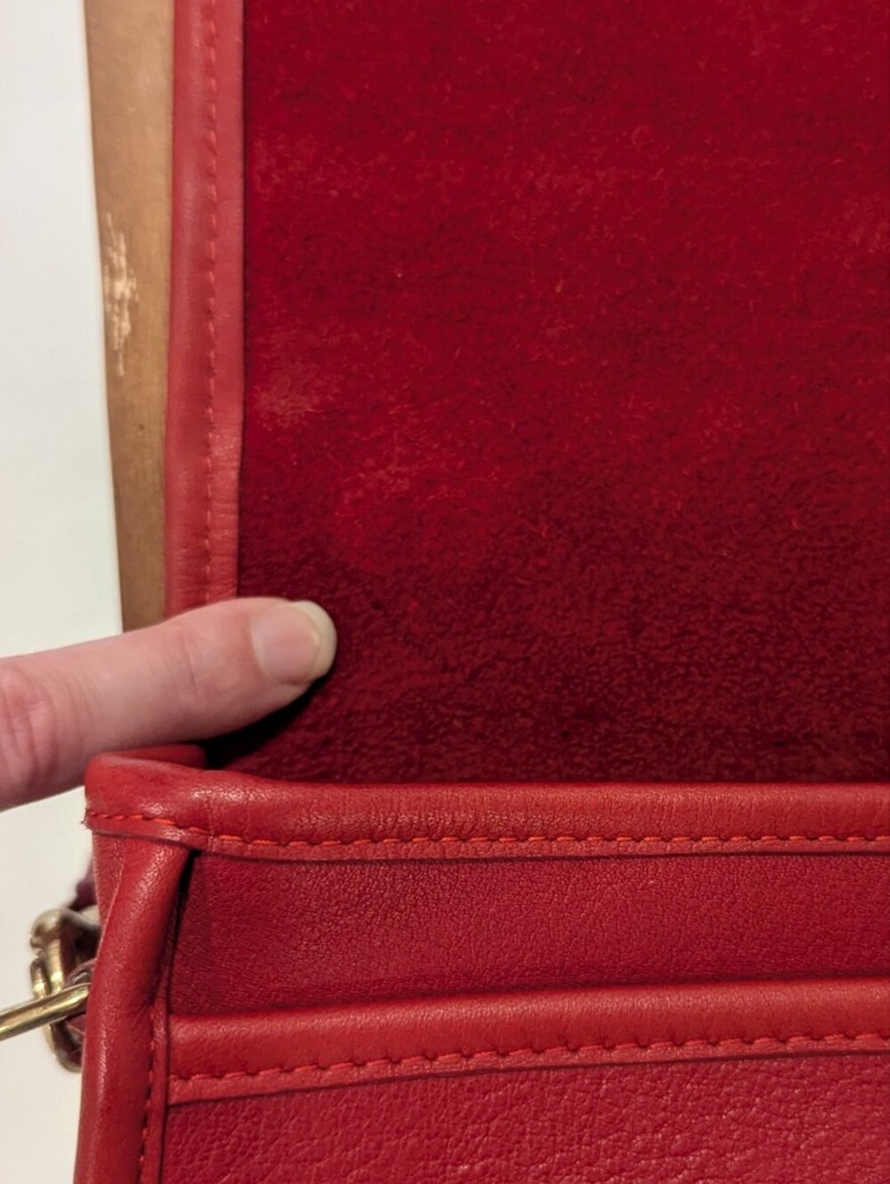 ♥️ Red Vintage Pocket Purse #9755 - Picture 11 of 15